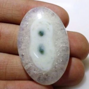 Mineral Oval Shape Healing Crystal 76 Carat Natural Solar Quartz Gemstone Cabochon Semi Precious stone